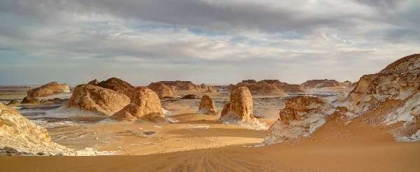 黑白沙漠→沙漠衝沙→鹽湖→沙漠市集→夜宿法尤姆